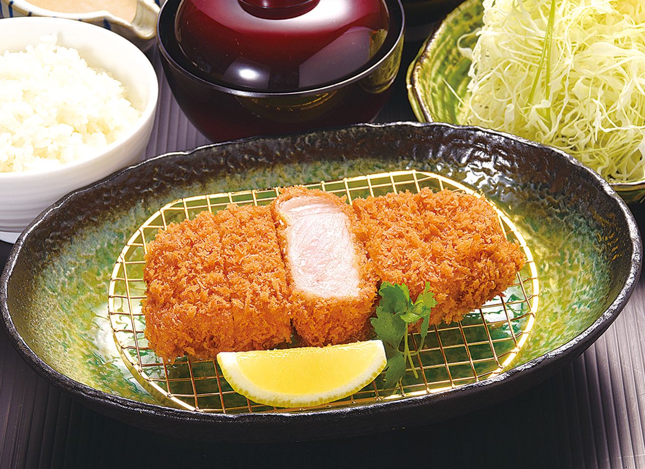 厚切りロースかつ定食