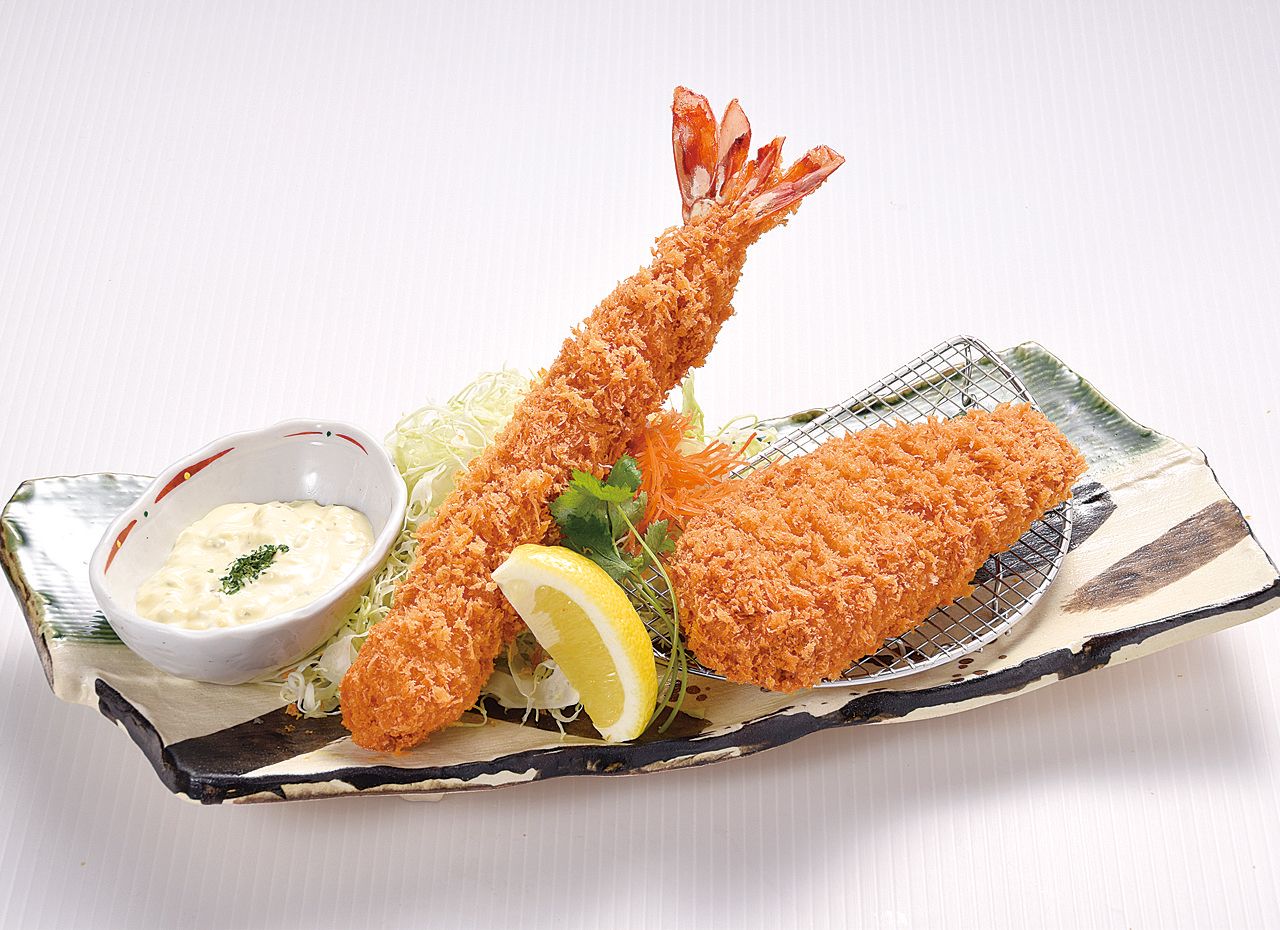 ジャンボ海老ロースかつ定食